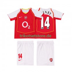 Arsenal Thierry Henry 14 Retro 2004 2005 Kinder Trikotset Heim Kurzarm