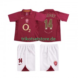 Arsenal Thierry Henry 14 Retro 2005 2006 Kinder Trikotset Heim Kurzarm