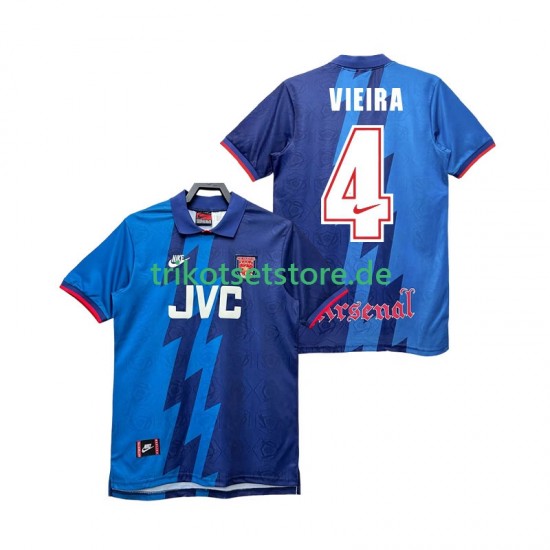 Arsenal VIEIRA 4 Retro 1995 1996 Herren Trikot Auswärts Kurzarm