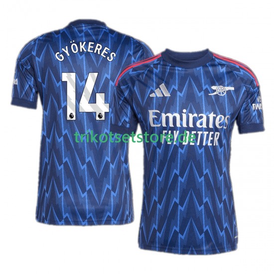 Arsenal Viktor Gyokeres 14 2025-2026 Herren Trikot Auswärts Kurzarm