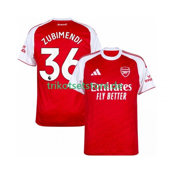 Arsenal Zubimendi 36 2025-2026 Herren Trikot Heim Kurzarm