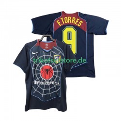 Atlético Madrid F TORRES 9 Retro 2004 2005 Herren Trikot Auswärts Kurzarm
