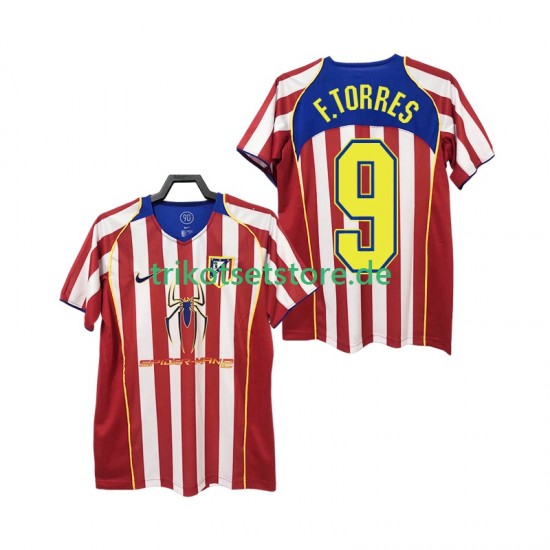 Atlético Madrid F TORRES 9 Retro 2004 2005 Herren Trikot Heim Kurzarm