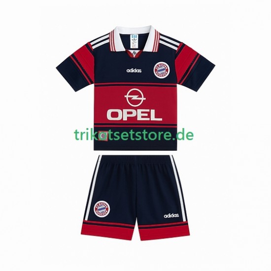 FC Bayern München Retro 1997 1999 Kinder Trikotset Heim Kurzarm