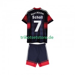 FC Bayern München Scholl 7 Retro 1997 1999 Kinder Trikotset Heim Kurzarm
