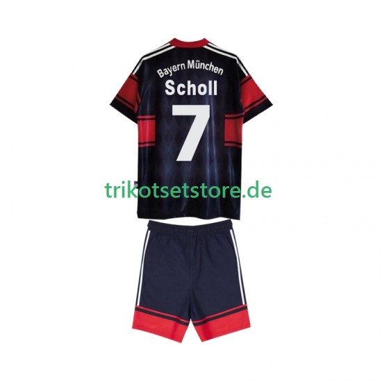 FC Bayern München Scholl 7 Retro 1997 1999 Kinder Trikotset Heim Kurzarm