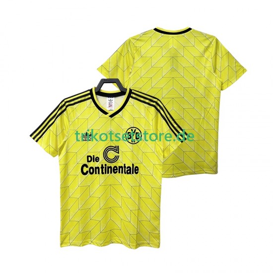 Borussia Dortmund Retro 1988 1989 Herren Trikot Heim Kurzarm