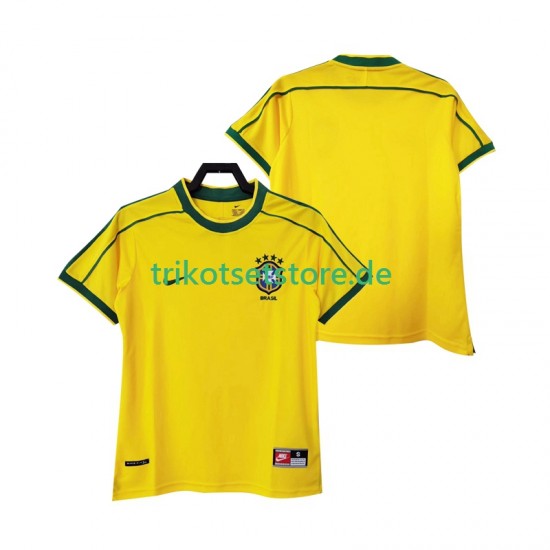 Brasilien Retro 1998 Herren Trikot Heim Kurzarm
