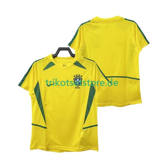 Brasilien Retro 2002 Herren Trikot Heim Kurzarm