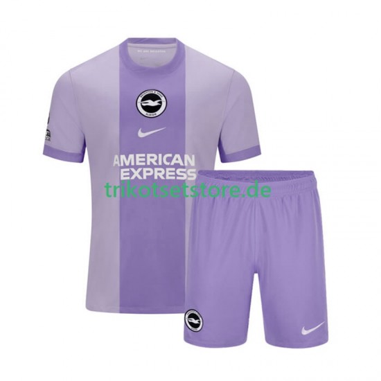 Brighton Hove Albion 2025-2026 Kinder Trikotset Auswärts Kurzarm