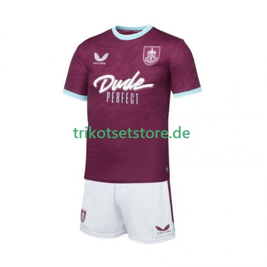 Burnley 2025-2026 Kinder Trikotset Heim Kurzarm