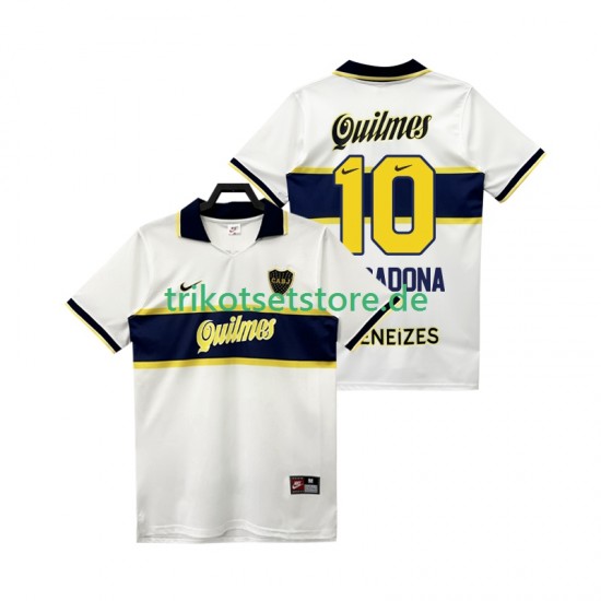 Boca Juniors MARADONA 10 Retro 1997 1998 Herren Trikot Auswärts Kurzarm