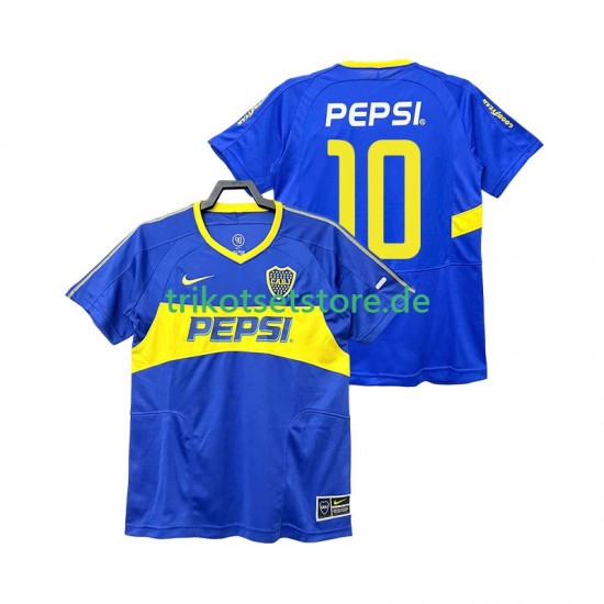 Boca Juniors PEPSI 10 Retro 2003 2004 Herren Trikot Heim Kurzarm