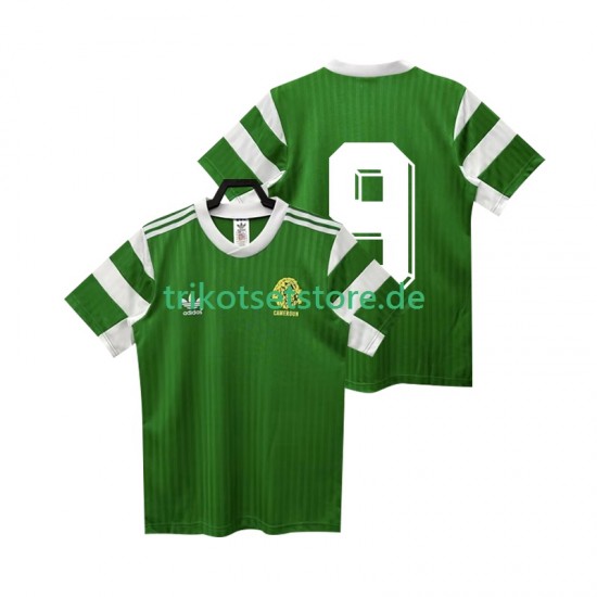 Kamerun 9 Retro 1990 Herren Trikot Heim Kurzarm