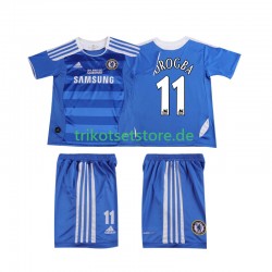 Chelsea DROGBA 11 Retro 2011 2012 Kinder Trikotset Heim Kurzarm