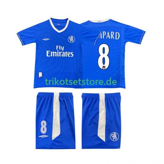 Chelsea LAMPARD 8 Retro 2003 2005 Kinder Trikotset Heim Kurzarm