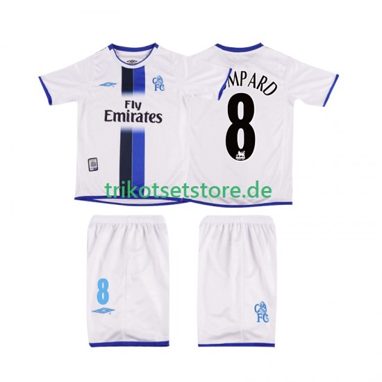 Chelsea LOMPARD 8 Retro 2003 2004 Kinder Trikotset Auswärts Kurzarm