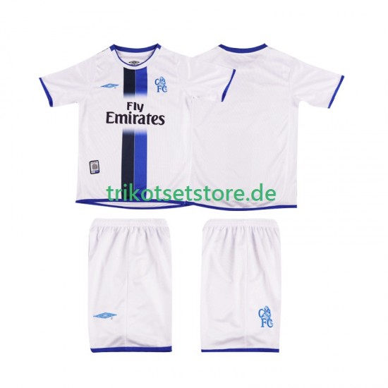 Chelsea Retro 2003 2004 Kinder Trikotset Auswärts Kurzarm