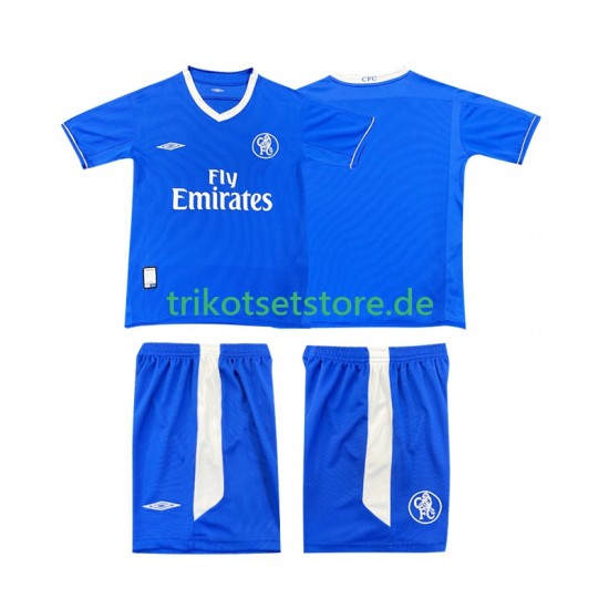 Chelsea Retro 2003 2005 Kinder Trikotset Heim Kurzarm