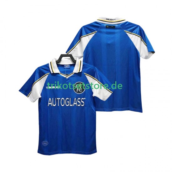 Chelsea Retro 1997 1999 Herren Trikot Heim Kurzarm
