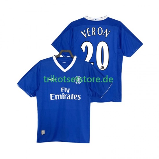 Chelsea VERON 20 Retro 2003 2005 Herren Trikot Heim Kurzarm