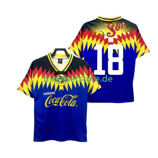 Club América 18 Retro 1995 Herren Trikot Auswärts Kurzarm
