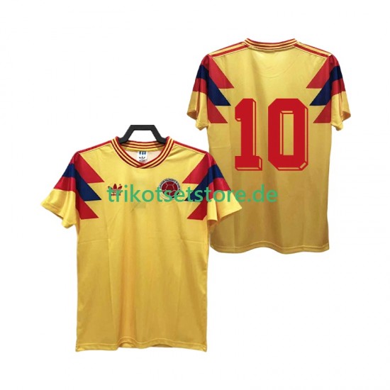 Kolumbien 10 Retro 1990 Herren Trikot Heim Kurzarm