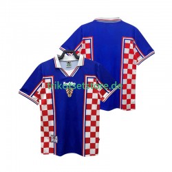 Kroatien Retro 1998 Herren Trikot Auswärts Kurzarm