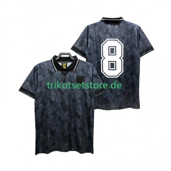 England 8 Retro 1990 Herren Trikot Auswärts Kurzarm