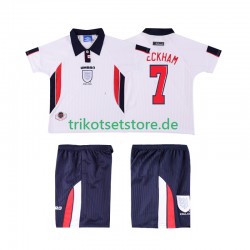 England Beckham 7 Retro 1998 Kinder Trikotset Heim Kurzarm