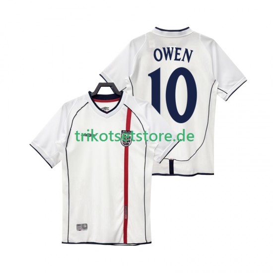 England OWEN 10 Retro 2002 Herren Trikot Heim Kurzarm