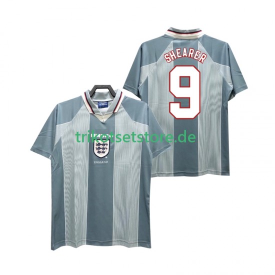 England SHEARER 9 Retro 1996 Herren Trikot Auswärts Kurzarm