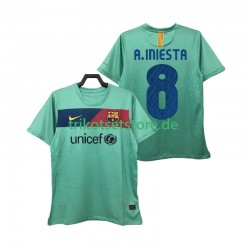 FC Barcelona A INIESTA 8 Retro 2010 2011 Herren Trikot Auswärts Kurzarm