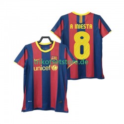 FC Barcelona A INIESTA 8 Retro 2010 2011 Herren Trikot Heim Kurzarm