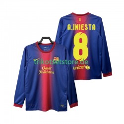 FC Barcelona A INIESTA 8 Retro 2012 2013 Herren Trikot Heim Langarm