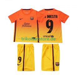 FC Barcelona A INIESTA 9 Retro 2012 2013 Kinder Trikotset Auswärts Kurzarm
