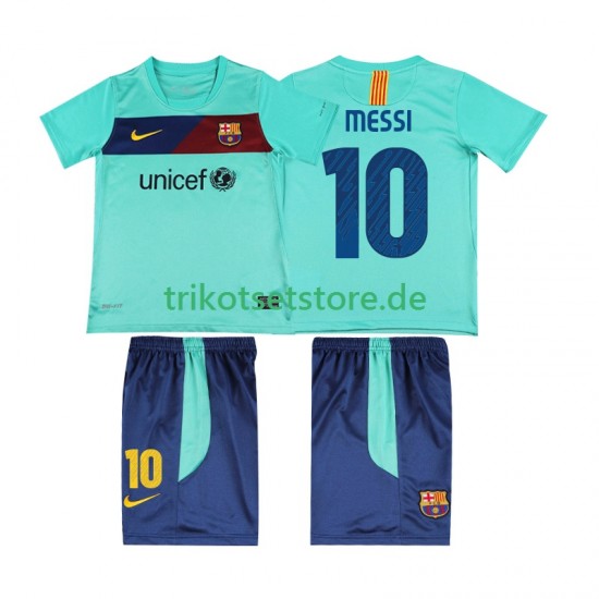 FC Barcelona Lionel Messi 10 Retro 2010 2011 Kinder Trikotset Auswärts Kurzarm