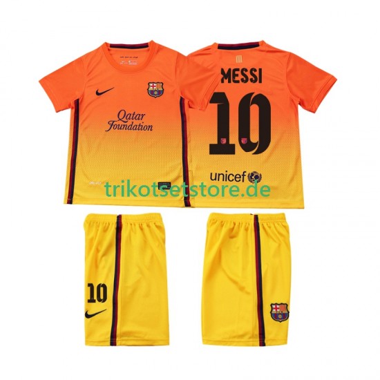 FC Barcelona Lionel Messi 10 Retro 2012 2013 Kinder Trikotset Auswärts Kurzarm