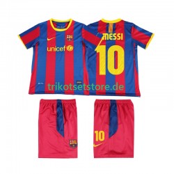 FC Barcelona Lionel Messi 10 Retro 2010 2011 Kinder Trikotset Heim Kurzarm