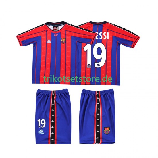 FC Barcelona Lionel Messi 19 Retro 1997 1998 Kinder Trikotset Heim Kurzarm