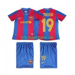FC Barcelona Lionel Messi 19 Retro 2007 2008 Kinder Trikotset Heim Kurzarm