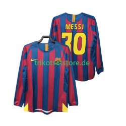 FC Barcelona Lionel Messi 30 Retro 2005 2006 Herren Trikot Heim Langarm