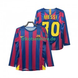 FC Barcelona Lionel Messi 30 Retro Champions League 2005 2006 Herren Trikot Heim Langarm