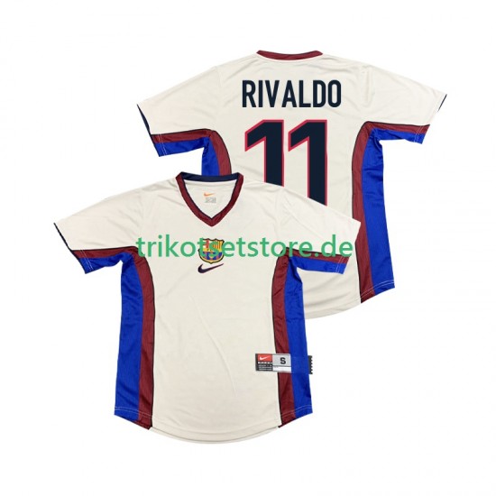 FC Barcelona RIVALDO 11 Retro 1998 1999 Herren Trikot Auswärts Kurzarm