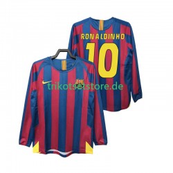 FC Barcelona RONALDINHO 10 Retro 2005 2006 Herren Trikot Heim Langarm