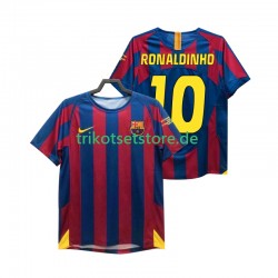FC Barcelona RONALDINHO 10 Retro Champions League 2005 2006 Herren Trikot Heim Kurzarm