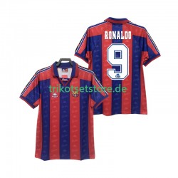 FC Barcelona RONALDO 9 Retro 1996 1997 Herren Trikot Heim Kurzarm