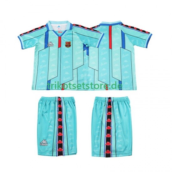 FC Barcelona Retro 1996 1997 Kinder Trikotset Auswärts Kurzarm