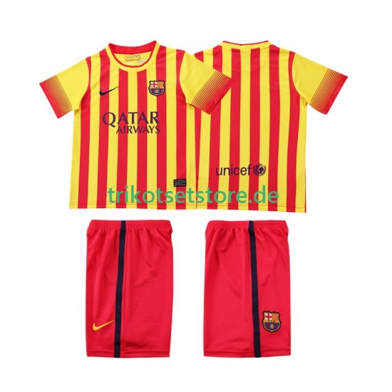 FC Barcelona Retro 2013 2014 Kinder Trikotset Auswärts Kurzarm