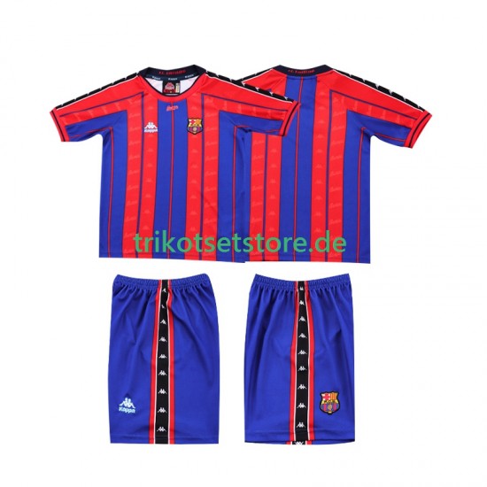 FC Barcelona Retro 1997 1998 Kinder Trikotset Heim Kurzarm